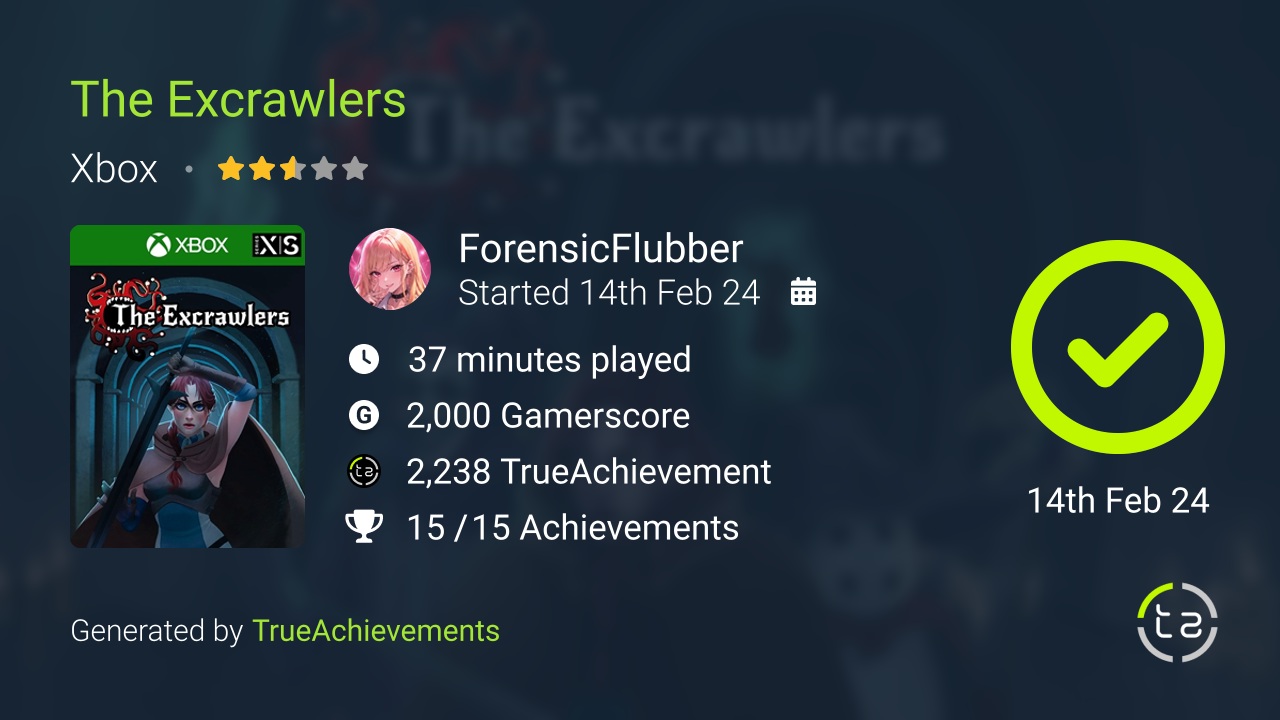 The Excrawlers achievement summary